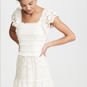 ISO Sea New York Daisy Smocked Dress White
